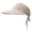 Beige, variant on Women's Summer Solid Color Versatile Visor Cooling Fabric Adjustable Beach Sun Hat High Ponytail Hat Shapeable Outdoor Use Blue One Size