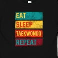 thumbnail image 4 of Inktastic Martial Arts Eat Sleep Taekwondo Repeat Boys or Girls Baby T-Shirt, 4 of 5
