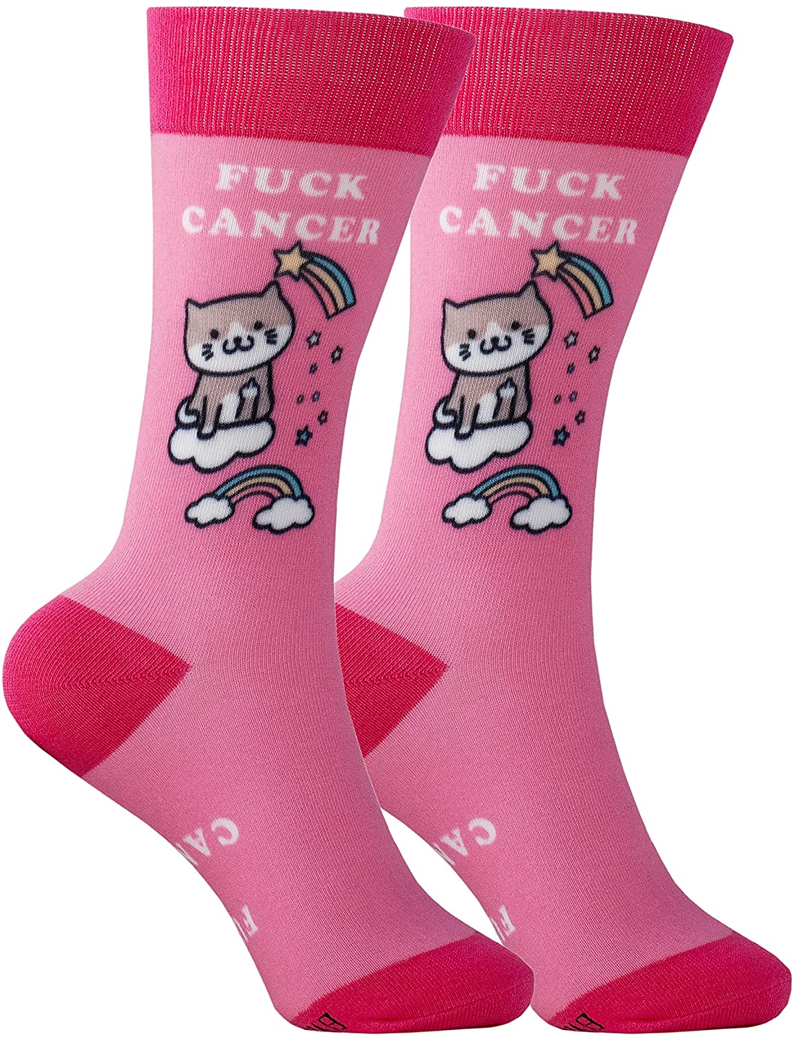 Cancer Gift Socks Funny Pink Breast Cancer Sucks Awareness Novelty