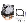 thumbnail image 2 of Ventiladores de refrigeración de CPU para computadora T400 12 cm 12 V 3 pines 4 pines Interfaz Plug and Play Mute CPU Cooler con luces RGB CPU Radiator Cooler para plataformas ANGGREK Otros, 2 of 8