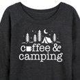 thumbnail image 3 of Instant Message - Coffee & Camping - Outdoor Adventures - Women's Lightweight French Terry Long Sleeve Shirt, 3 of 6