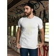 thumbnail image 2 of Set of yellow triangles in hipster style Men White T-Shirt, Male XX-Large, 2 of 4