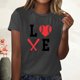 thumbnail image 2 of Blusa informal de manga corta con cuello redondo y estampado suelto de verano para mujer con estilo OAVQHLG3B Store  lin121212, 2 of 4