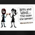 thumbnail image 3 of CafePress - Bffs And WINE Pajamas - Women's Short Sleeve Print T-Shirt and Pants Dark Cotton Pajama Set, 3 of 7
