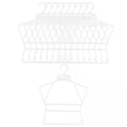 thumbnail image 1 of GROWTH TANK 6X 10Pcs Kids Coat Hanger Clothes Hanger Clothes Drying Rack for Skirt, 1 of 6