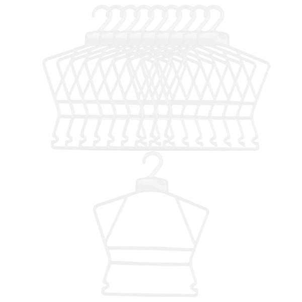 GROWTH TANK 6X 10Pcs Kids Coat Hanger Clothes Hanger Clothes Drying Rack for Skirt
