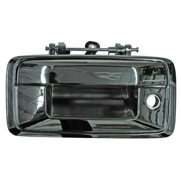Manija Tapa Batea Pickup 2014 A 2015 Chevrolet Generica Cromado Con hoyo para llave