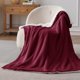 thumbnail image 3 of Manta Bedsure Sherpa Fleece tamaño Twin 152 x 203 cm color burdeos, 3 of 8