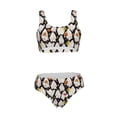 thumbnail image 7 of Pofeuu Different Ghosts Print Womens Bathing Suits Modest High Waisted Bikini Sets Cute Halter 2 Piece Swim Suit, 7 of 7
