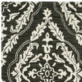 thumbnail image 3 of SAFAVIEH Blossom Frieda Damask Floral Wool Area Rug, Charcoal/Ivory, 5' x 8', 3 of 4