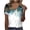 White, variant on Lolmot Blouses & Button-Down Shirts for Women Casual Short Sleeve T Shirts Fashion Floral Printed V-Neck Pullover Blouse Regular-Fit Summer Tops for Women