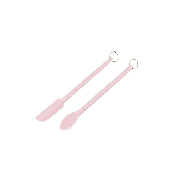 Mini juego de espátula de silicona, espátula de maquillaje, raspador de tarro fino para cocina, espátulas pequeñas telescópicas con mango nuevo Wmkox8yii hjk4685