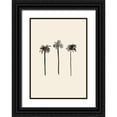 thumbnail image 1 of Uppsala Studio 24x32 Black Ornate Wood Framed with Double Matting Museum Art Print Titled - Palm Trees Ink, 1 of 4