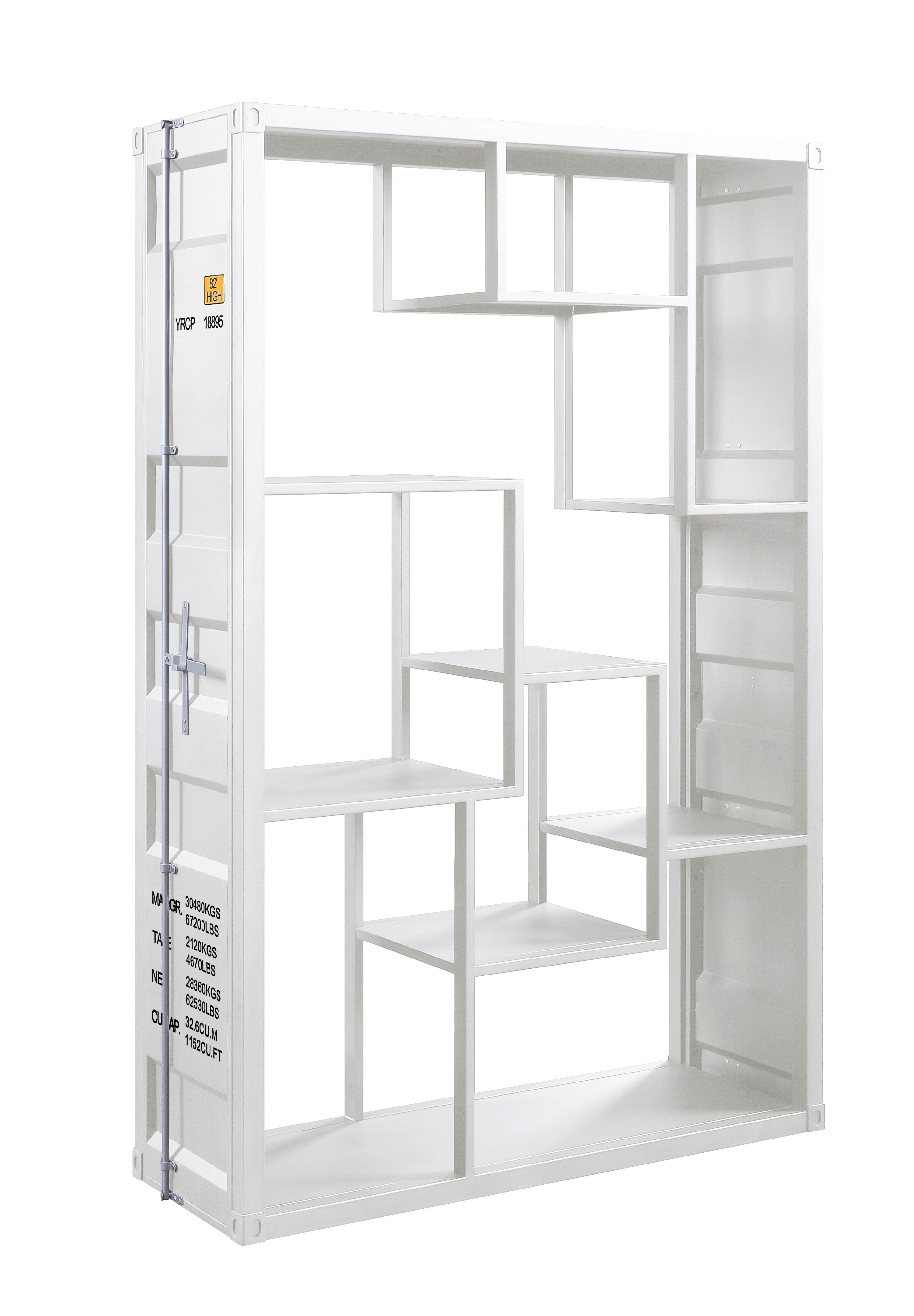 Acme Cargo Metal Frame Rectangular Book Shelf, Multiple Color