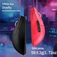 thumbnail image 2 of Free wolf A6 Mouse Gamer, Mouse Inal&aacute;mbrico con Bluetooth/2.4G/USB-C, hasta 24000 dpi, Rat&oacute;n Gamer Recargable, para Windows, Mac (Rojo), 2 of 7