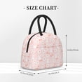 thumbnail image 2 of Fotbe Flower Rabbit Pattern Lunch Bag, Insulated Lunch Box, Small Leakproof Cooler Food Lunch Containers Reusable High Capacity Lunch Tote Bags for Work, Travel, Outdoor, 2 of 6