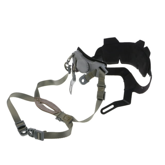 Correa de barbilla para casco ACH MICH con pernos y tornillos Gris