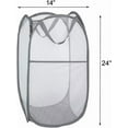 thumbnail image 3 of 1 Packs Mesh Pop up Laundry Hamper  with Portable Handles, Collapsible for Storage, Foldable Pop-Up Laundry Bags for Kids Room, College Dorm or Travel, 3 of 7