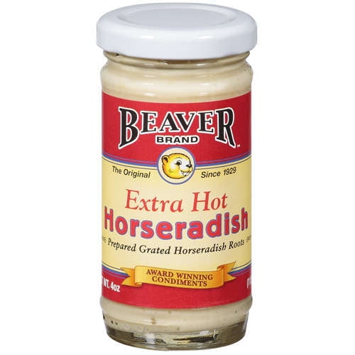 Beaver Brand Extra Hot Horseradish, 4 oz by Beaverton Foods, Inc.