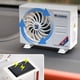 thumbnail image 4 of Modelo de aire acondicionado Ambientador de coche Tablero de instrumentos Energía solar Ventilador Difusor Clip de ventilación de aire Acondicionador de aire Forma Fragancia, 4 of 5