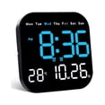 thumbnail image 1 of Reloj De Pared Digital Con Termómetro, Alarmas Y Calendario MaluberoNegro, 1 of 4
