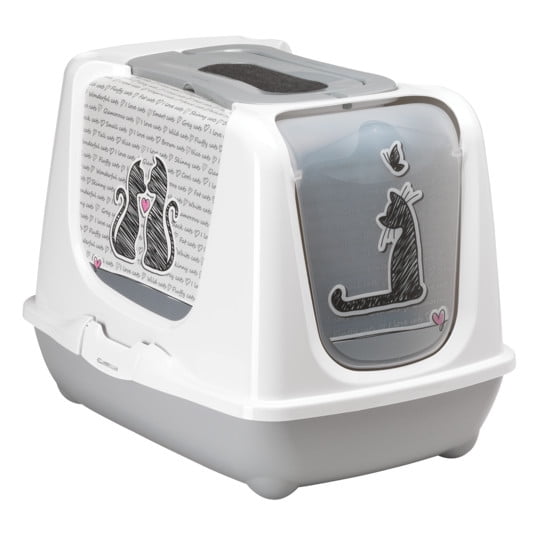Arenero Para Gato Grande Moderna Products Cats in Love Cerrado Incluye Filtro y Pala