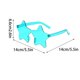 thumbnail image 3 of Gafas de sol en forma de estrella para mujeres hombres | Gafas de fiesta UV400 tintadas sin montura | 12 Colores de caramelos | Marco ligero rectangular | Bodas, baile, Halloween, despedidas de, 3 of 6