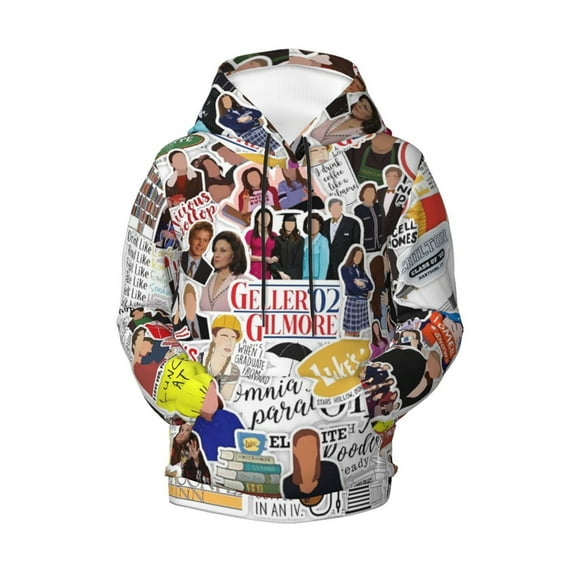 Gilmore Girls Teen Boys Girls Hoodies 3D Printed Hooded Sweatshirts for Kids Long Sleeve Casual Unisex Pullovers with Pockets