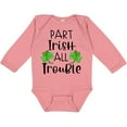 thumbnail image 3 of Inktastic Part Irish All Trouble St. Patrick's Day with Green Clovers Boys or Girls Long Sleeve Baby Bodysuit, 3 of 5