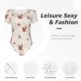 thumbnail image 6 of Naloa Cute Squirrel Women's Short-Sleeved Onesie, One-Piece Swimsuit for Parties, dates, clubs - X-Large, 6 of 9