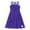 Dark Purple, variant on TiaoBug Kids Flower Girls Ruched Chiffon Princess Party Dress Sleeveless Pageant Birthday Formal Gown Ivory 10