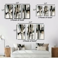 thumbnail image 4 of Designart "Black and Gold Geometric Geode I" Animals Wall Art Set Of 3 - Abstract Geometric Black Gallery Set For Office Decor, 4 of 6