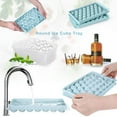 thumbnail image 3 of DTREELS Round Silicone 1-Cavity Ice Cube Mold & Tray (1 Count), 3 of 7