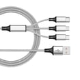 thumbnail image 2 of ZLight 3 in 1 USB Charging Cable for 6 7 8 X 11 Pro for for Silver 1.2m 1Set, 2 of 6