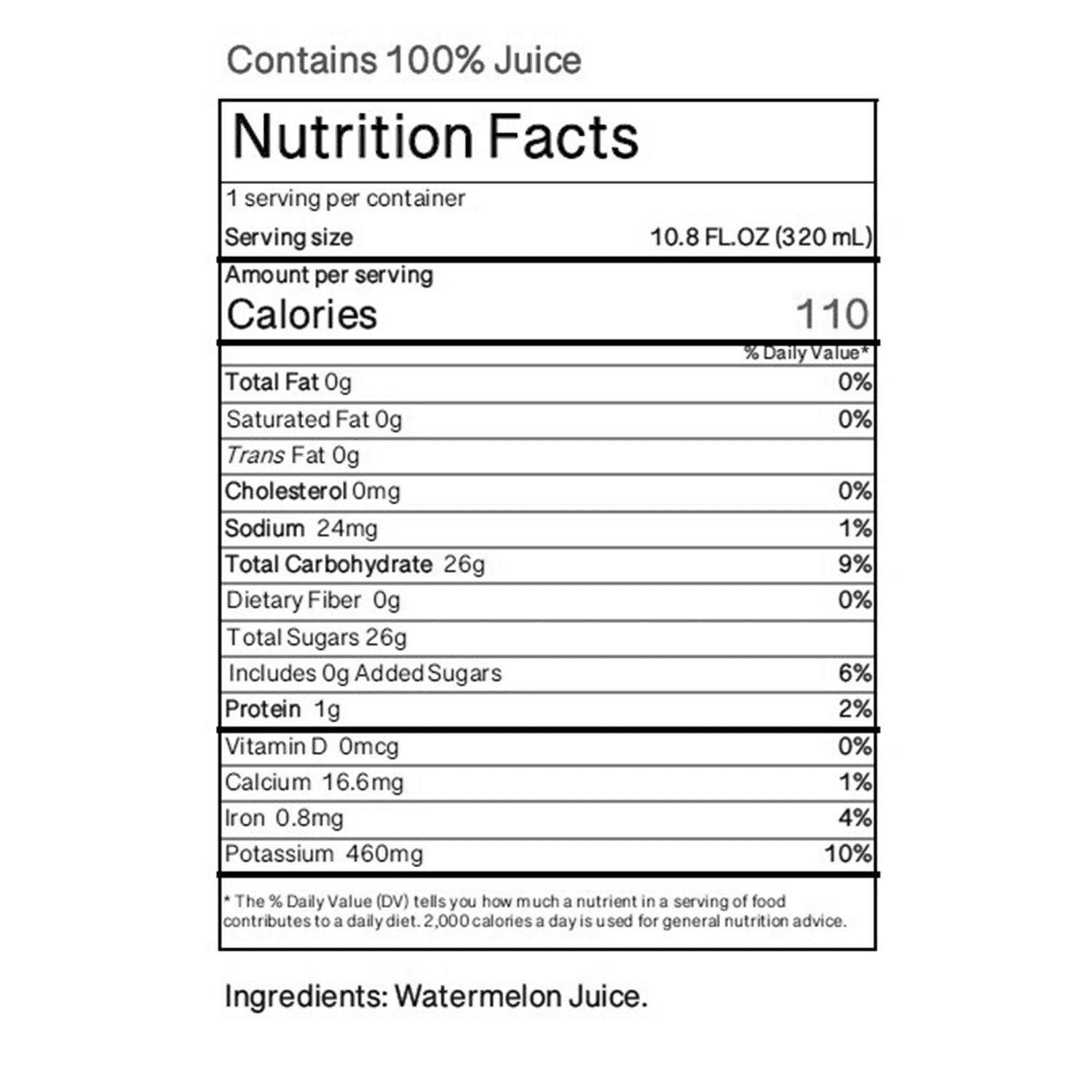 Namai Pure Watermelon Juice, All Natural, 10.8 fl oz Can, 24 Count
