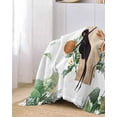 thumbnail image 2 of Modern Boho Sofa Couch Covers for Dog,Washable Sofa Throw Cover Single Slipcovers for Armchair with Tassels,Abstract Aesthetic Eucalyptus Middle Century Couch Protector Towel Blanket Medium 71x91, 2 of 8