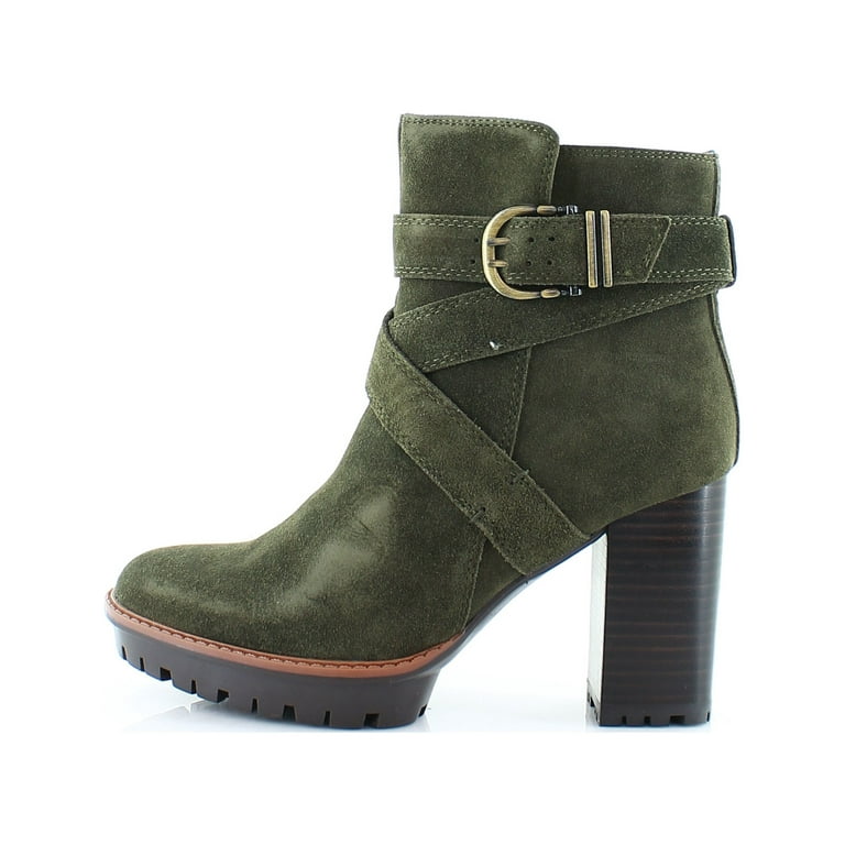 Naturalizer Women s Lyra Ankle Boots Green Suede 7.5W Walmart