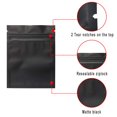 thumbnail image 4 of Smell Proof Bags - 100 Pack Smell Proof Bags - 3 x 4 Inch Resealable Mylar Bags Foil Pouch Bag Flat Bag Matte Black, 4 of 5