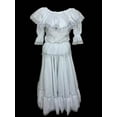 thumbnail image 3 of Colombian Cumbia Traditional Wide White Dress, 3 of 7