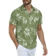 thumbnail image 2 of Iceglad Men's Hawaiian Shirt Short Sleeve Casual Button Down Shirt for Men Printed Summer Beach Shirt, 2 of 5