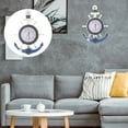 thumbnail image 3 of Boat Anchor Wall Clock Mediterranean Style Wall Hanging Clock Ornament for Home (Star Style), 3 of 9
