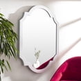 thumbnail image 2 of Mark&Day Wall Mirror, Kilder Traditional Silver Finish Arched Crowned Top Vanity Mirrors for Bedroom Living Room Bathroom and Entryway Home Decor, Mounted Nickel Wood Frame (45" H x 35" W x 1.8" D), 2 of 7