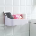 thumbnail image 4 of TIMIFIS Desktop Storage Rack Bathroom Strong Adhesive Wall Mounted Plastic Non Perforated Wall Storage Rack Geometric Shape Bathroom Storage Rack Toothbrush Holders, 4 of 6
