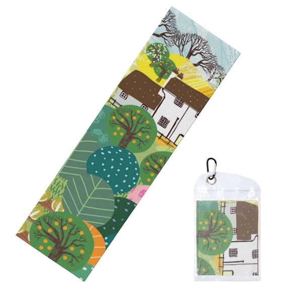 Vsdgher Garden Farm Cooling Towel (40"x12"), Soft Breathable Chilly Towel, Ice Towel, Microfiber Towel for Sport, Workout & More Activities