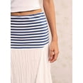 thumbnail image 4 of Women'S Contrasting Striped Pleated Flowing Maxi Skirt High Waist Maxi Skirt, 4 of 9