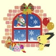 thumbnail image 2 of Men's Pokemon Christmas Window  Graphic Tee Beige Small, 2 of 4