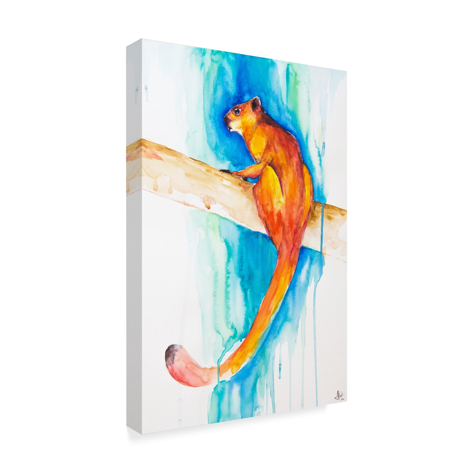Trademark Fine Art 'Giant Red Flying Squirrel' Canvas Art by Marc Allante
