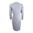 thumbnail image 2 of CALVIN KLEIN $134 Womens New 1057 Gray Metallic 3/4 Sleeve Dress M Petites B+B, 2 of 2
