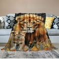 thumbnail image 2 of ARISTURING Lion Blanket for Daughter Son Lion Gifts for Girls Boys Lion Throw Blanket for Kids Adults Soft Warm Cozy Blanket for Couch Sofa ​Bed, 2 of 6