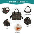 thumbnail image 3 of Medium Cooler Bag Lunch Bag Portable Meal Bag Work Meal Bag Outdoor Meal Bag Travel Meal Bag Picnic Meal Bag Going Out Meal Bag Christmas Pattern Cute, 3 of 6